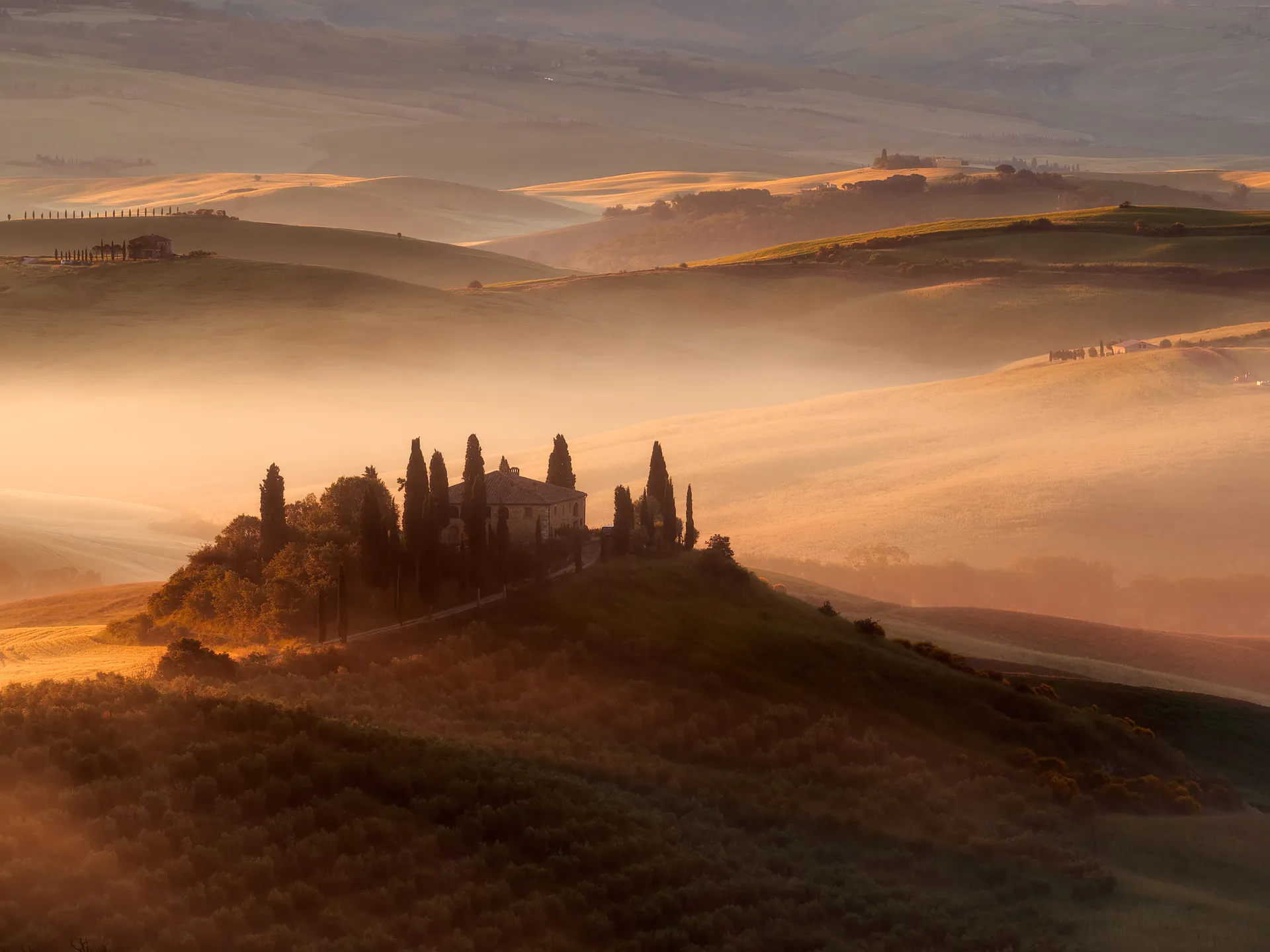 Paesaggio della Val d'Orcia