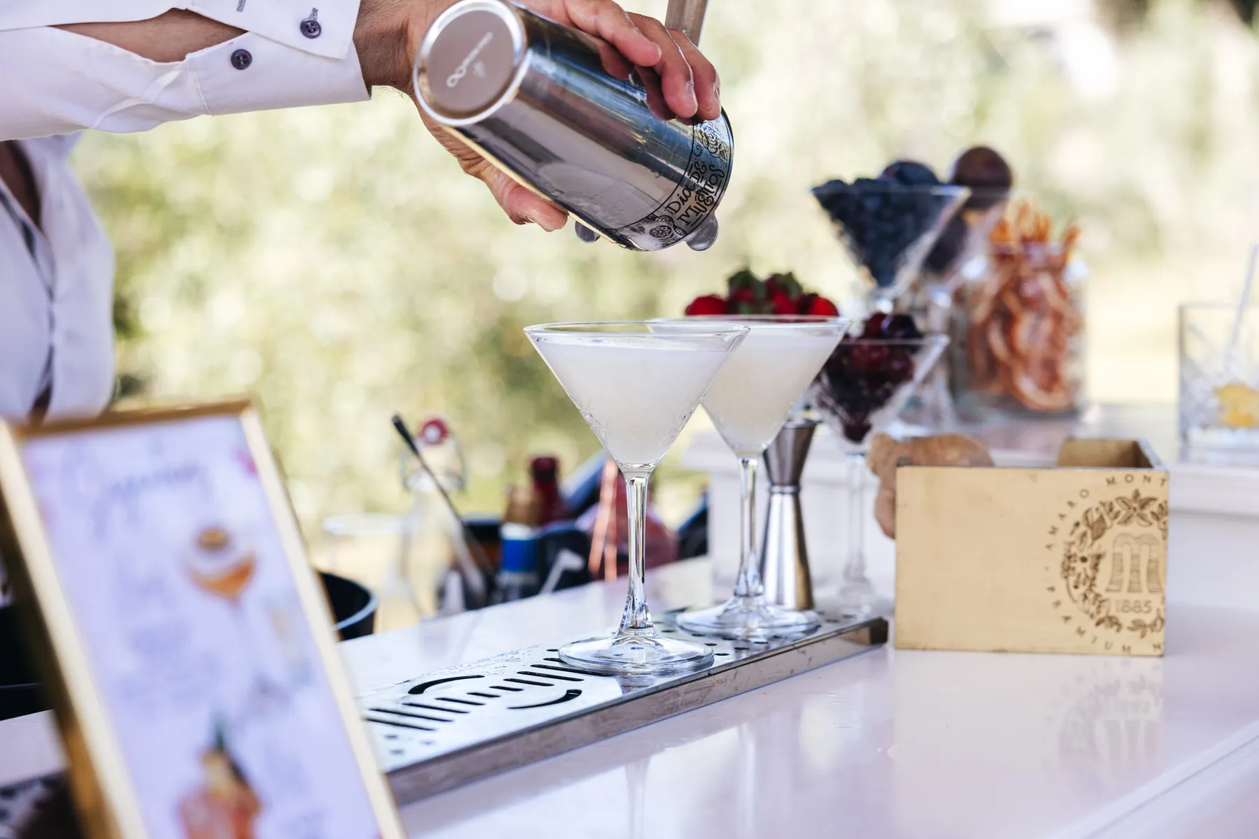Cocktail Just Drink in preparazione