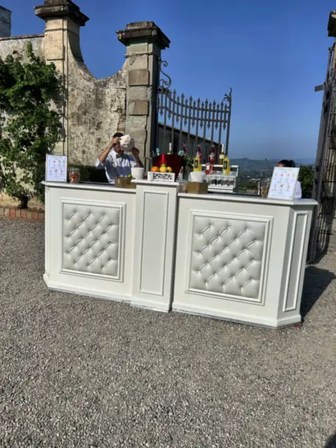 Padded wedding bar at Villa Corsini a Mezzomonte, Impruneta