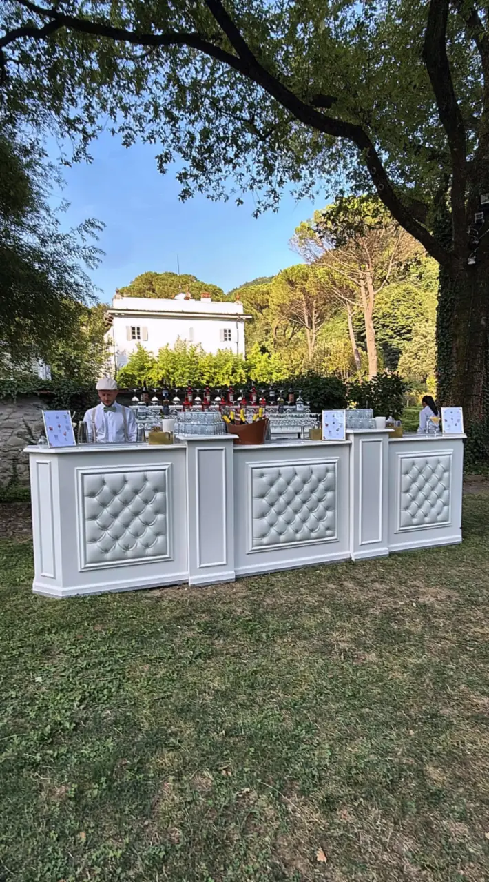 The bar in the park of Villa Guicciardini from afar